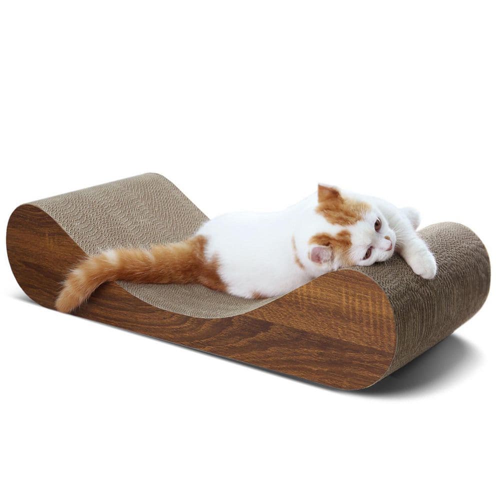 Tidoin Wood Cat Scratcher Cardboard Lounge Bed DHS-YDW1-265