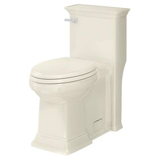 American Standard Town Square S 1-Piece 1.28 GPF Single Flush Elongated Toilet in Linen Seat Included 2851A104.222