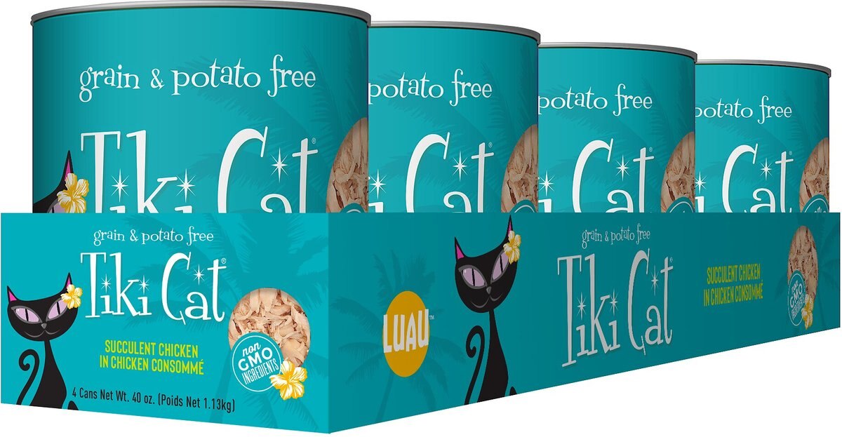 Tiki Cat Puka Puka Luau Succulent Chicken in Chicken Consomme Grain-Free Canned Cat Food