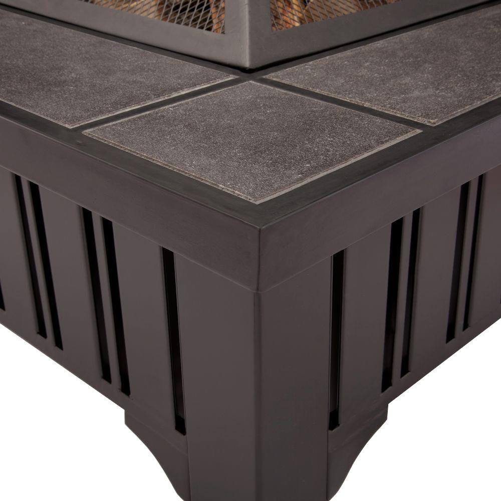 Real Flame Lafayette 34 in. Wood Burning Fire Pit 908-BK