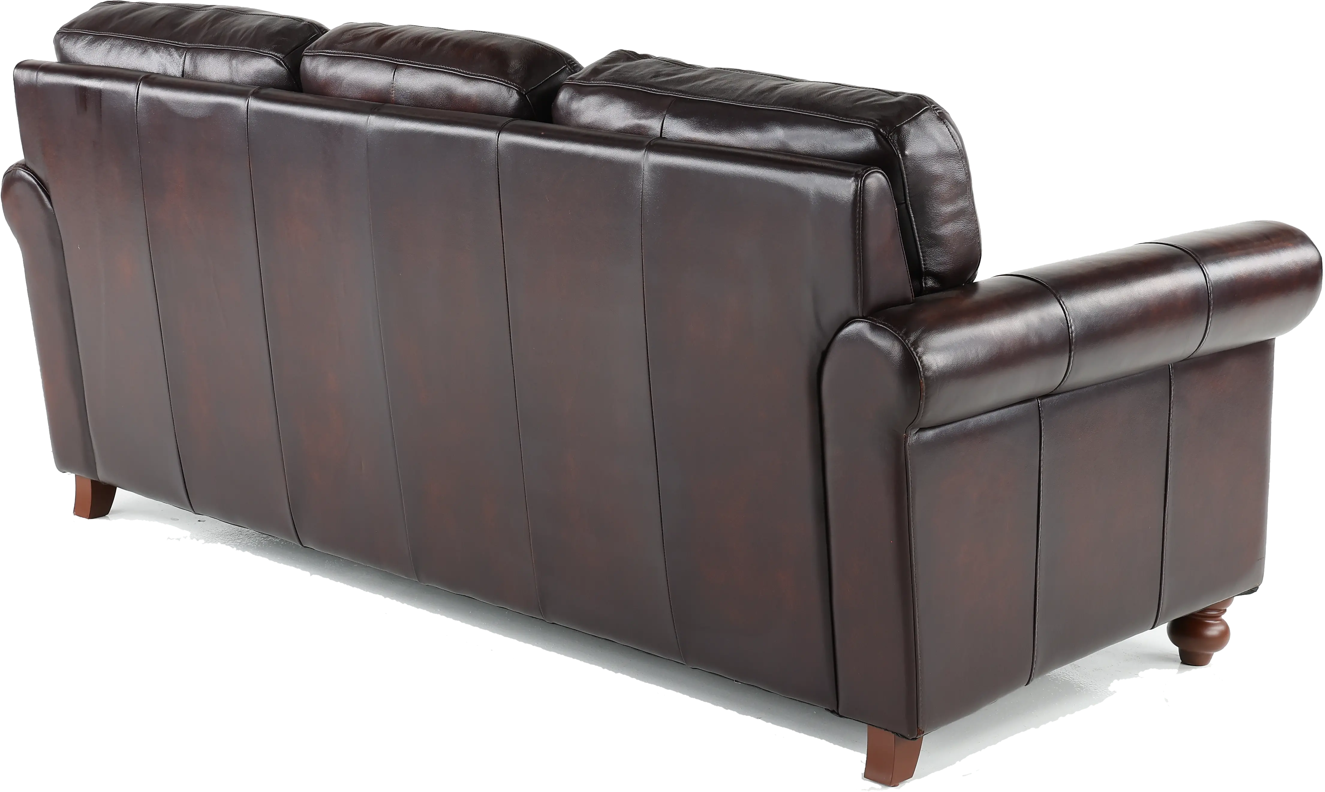 Hampton Brown Leather Sofa