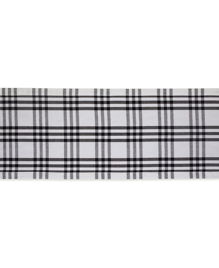 Design Imports Plaid Table Runner 14 x 72