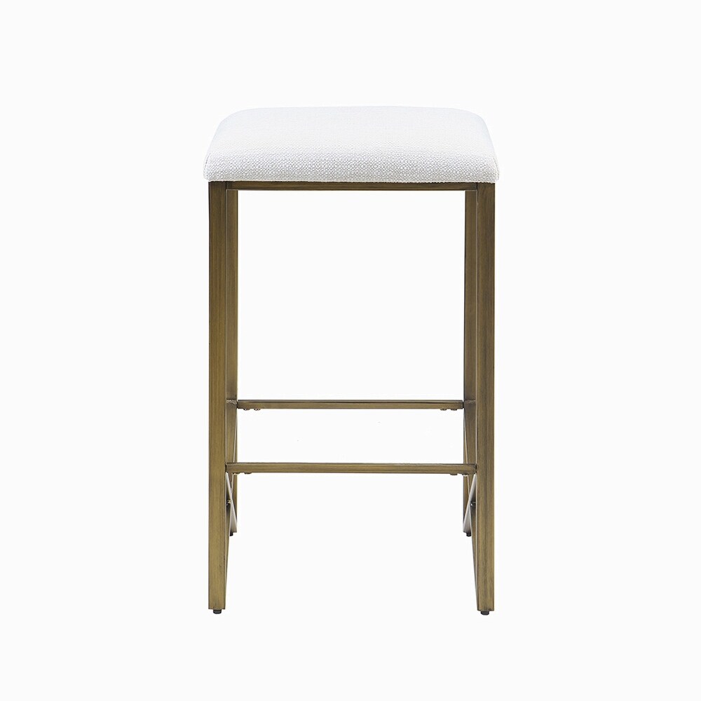 Backless Upholstered Counter Bar Stool 26\