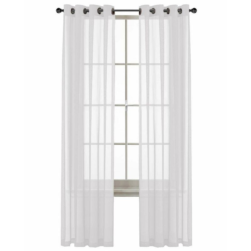 Kate Aurora Basic Home Custom Sheer Voile Grommet Top Window Curtains