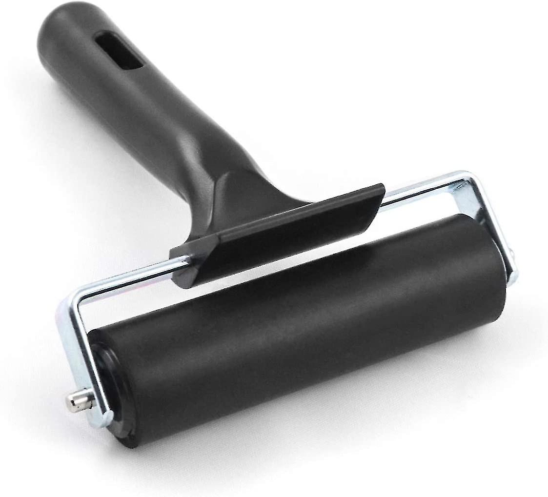 4 Inch Rubber Brayer Roller， Paint And Ink Roller For Screen Print Making， Stamping And Scrapbooks