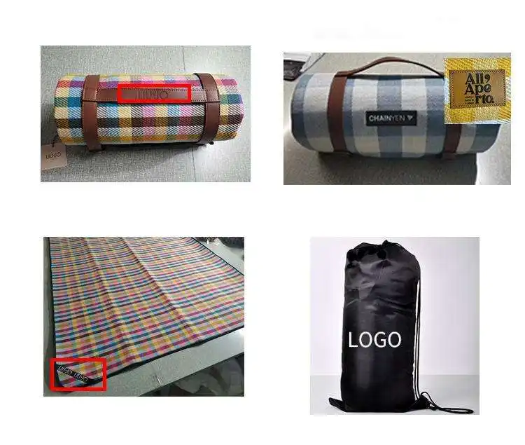 Spot Leather binding picnic mat Waterproof Outdoor tent Grass mat picnic cloth beach mat for camping