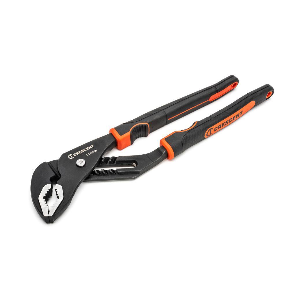 Crescent 10 in.  12 in. Dual Material Tongue and Groove Plier Set with Grip Zone V-Jaw RT400SGSET2-05