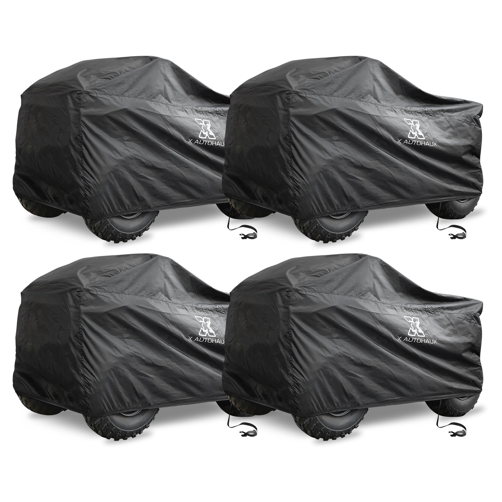 4pcs Black XL Size Quad ATV Cover Waterproof for Polaris