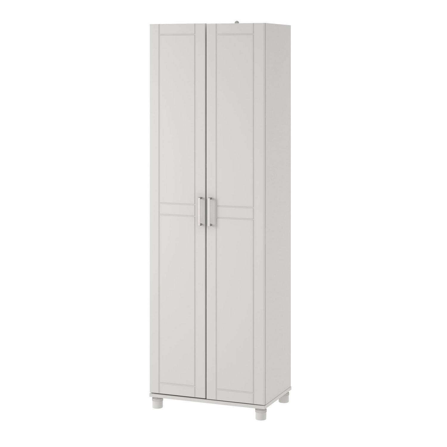 Systembuild Evolution Callahan 24  Utility Storage Cabinet White  Crowdfused