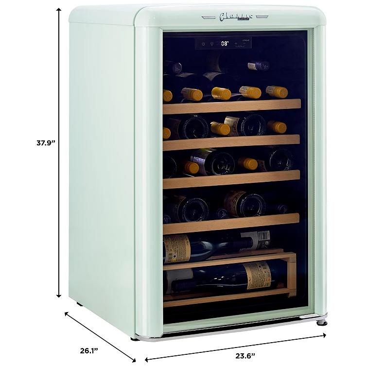 Unique Appliances 28-Bottle Classic Retro Wine Cooler with Single Zone UGP-125CR WF LG