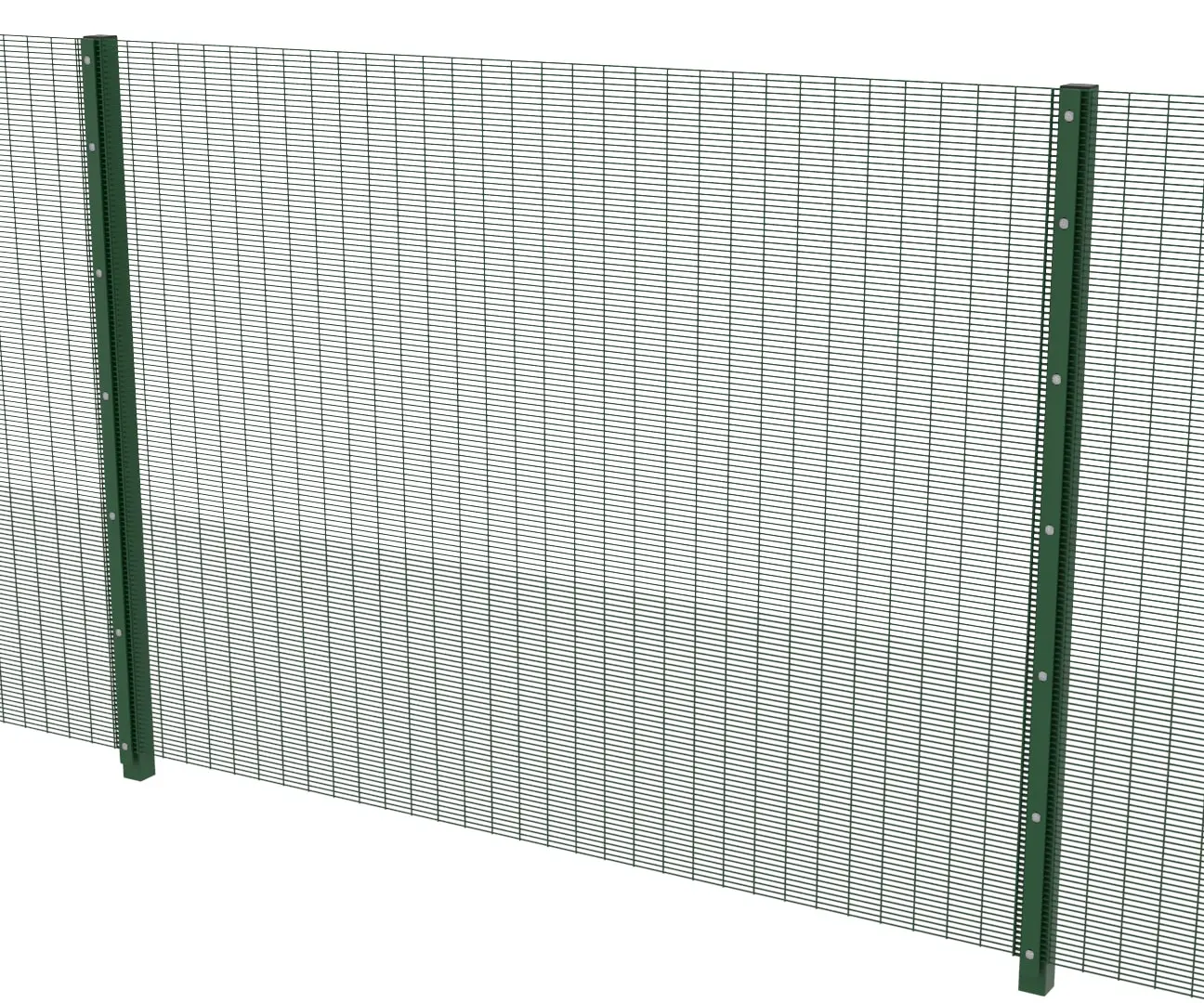 Factory direct supply steel welded 358 mesh high security fence panels with razor barbed wire