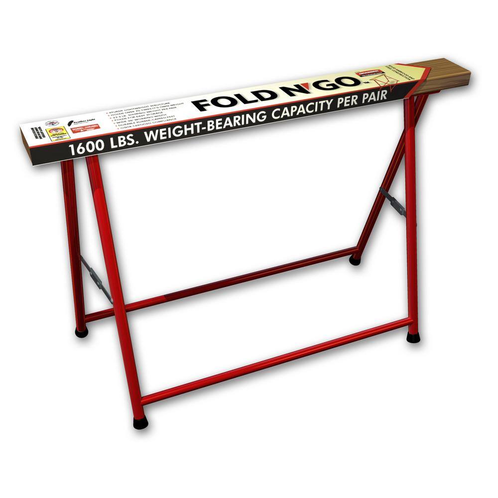 Grabber Fold N' Go Pro Sawhorse Height 32 in. FNG