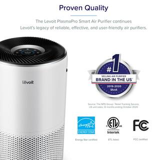 LEVOIT White PlasmaPro 400S Smart True HEPA Air Purifier 403 sq.ft. HEAPAPLVSUS0076