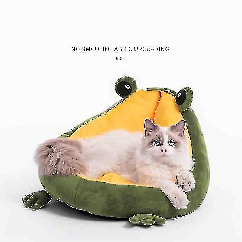 Pet Cat Dog Bed House For Cats Indoor Warm Frog Small Dog Sleep Mat Kitten Kennel Beds Cute Nest Soft Supplies