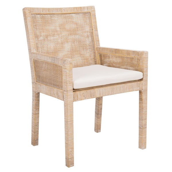 SAFAVIEH Sarai Coastal Accent Chair with Cushion - 22.8