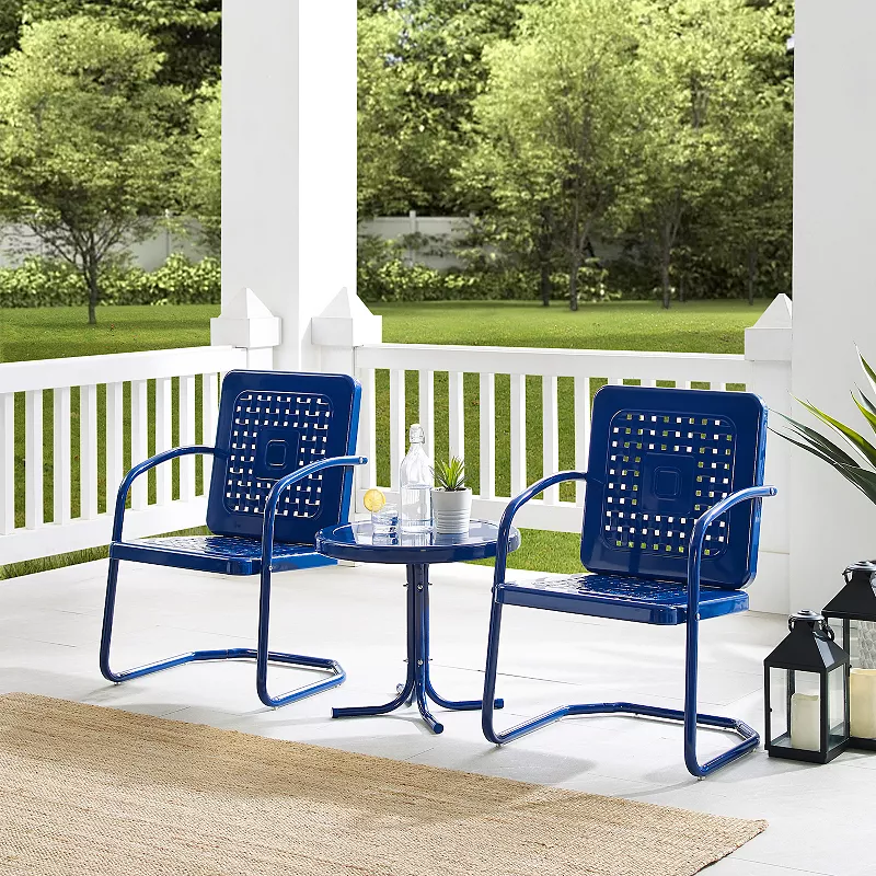 Crosley Bates Outdoor Metal Chair 3-Piece Set