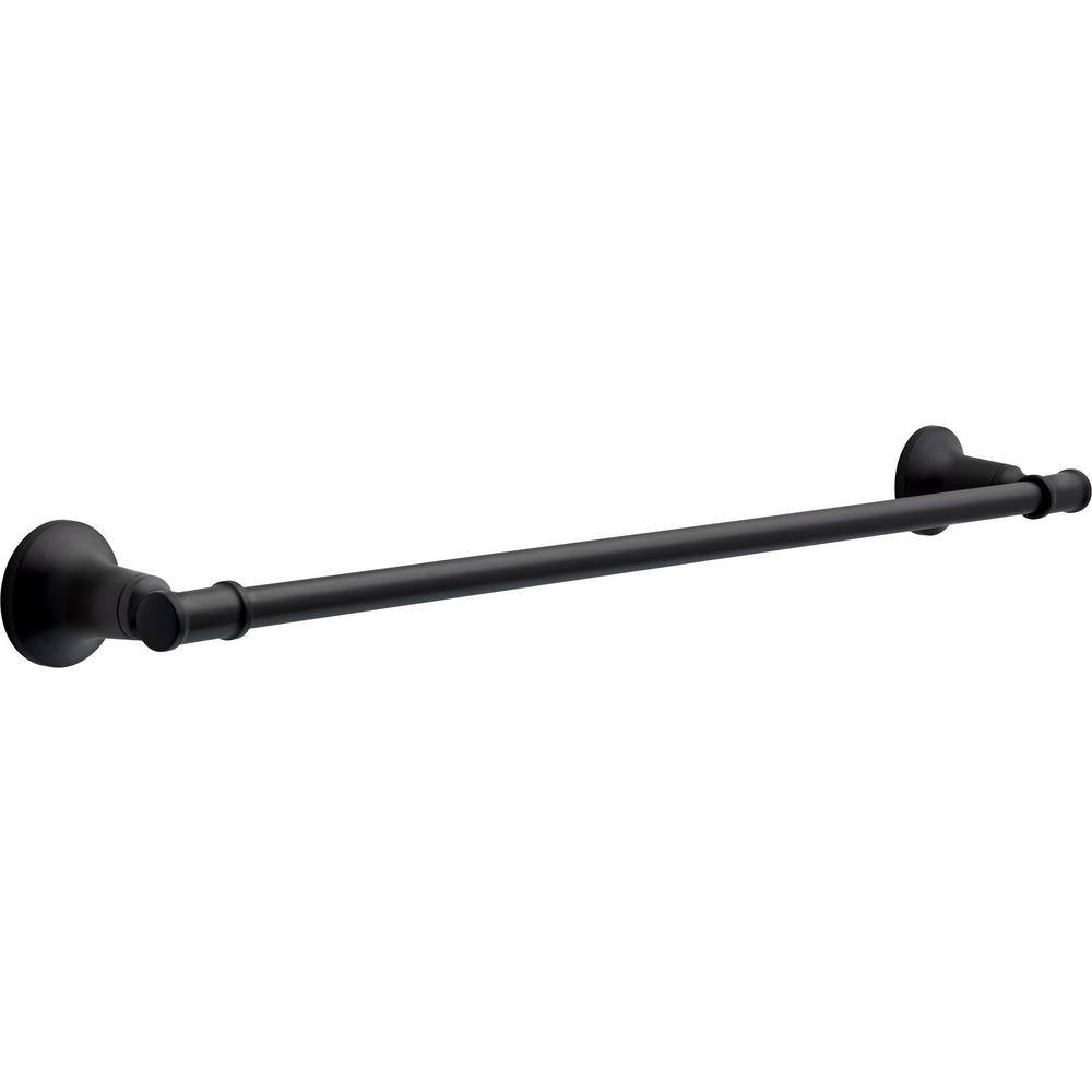 Delta Chamberlain 24 in. Towel Bar in Matte Black CML24-MB