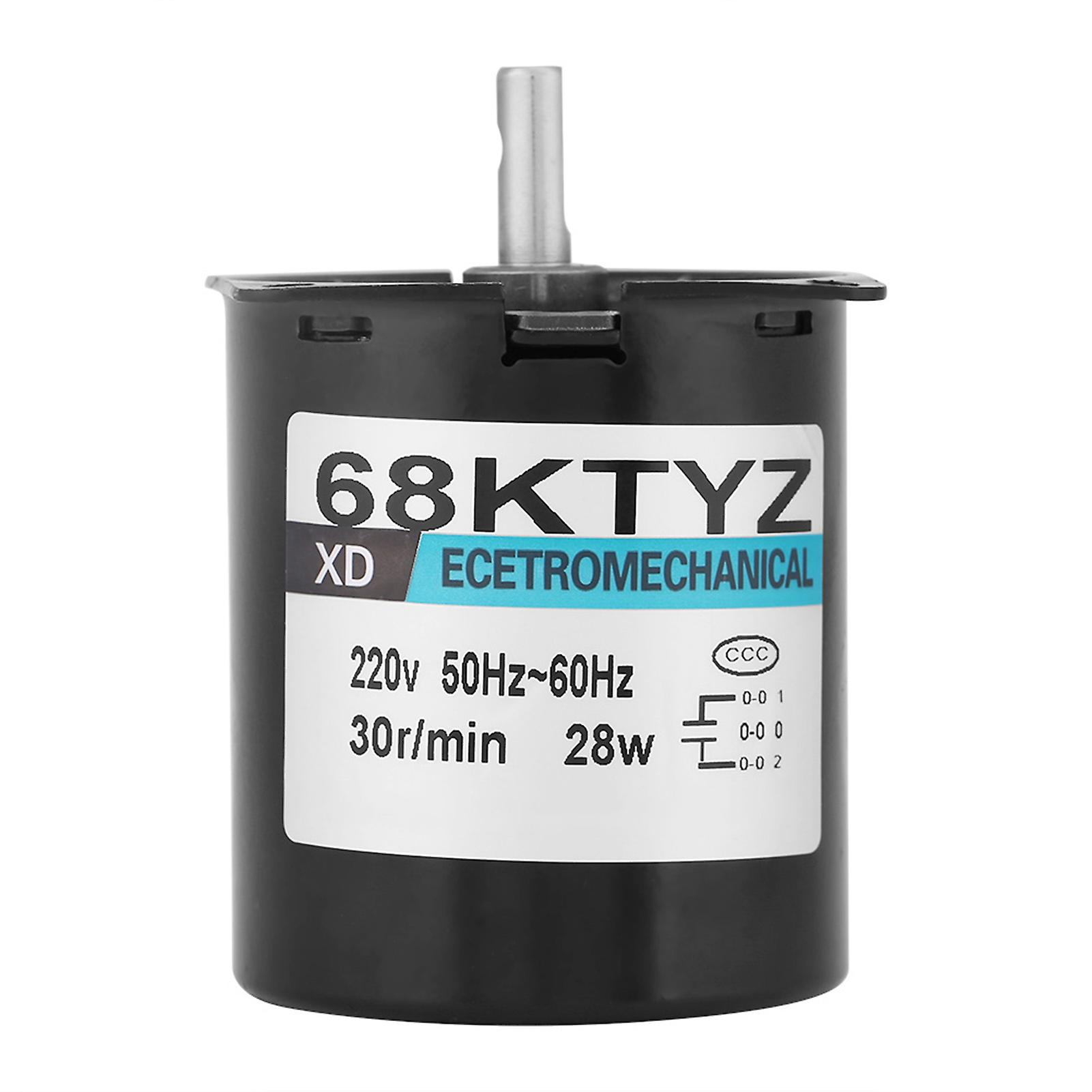 Xd68ktyz-ac S1 Ac220v 28w Permanent Magnet Synchronous Gear Motor Cw Ccw 30 R Min