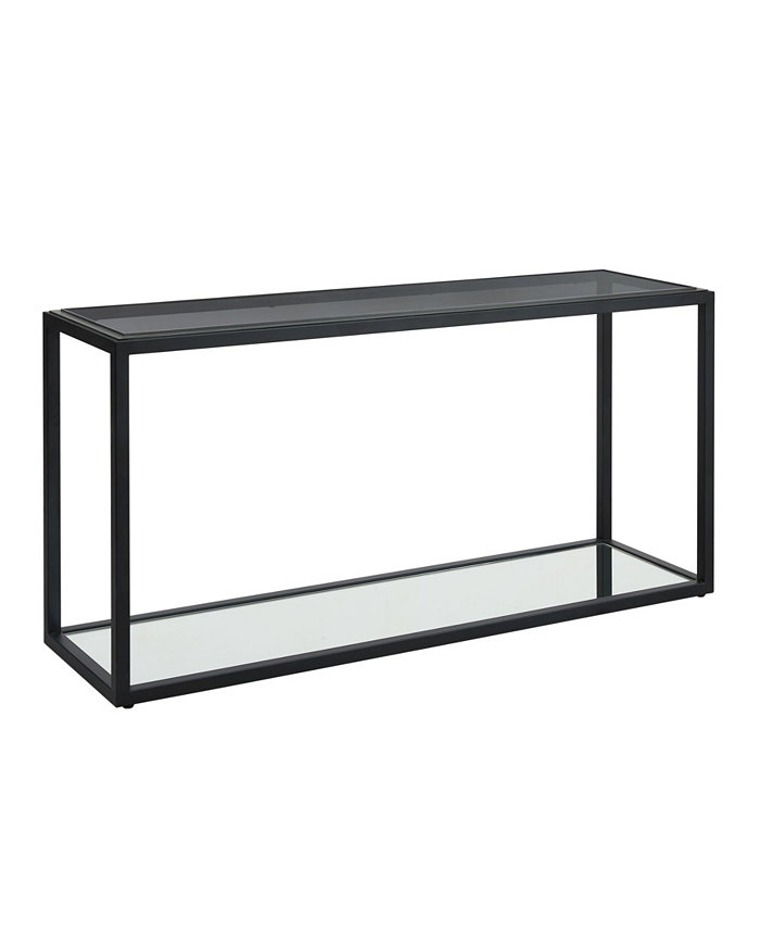 Furniture Ellis 60 Glass and Metal Console Table