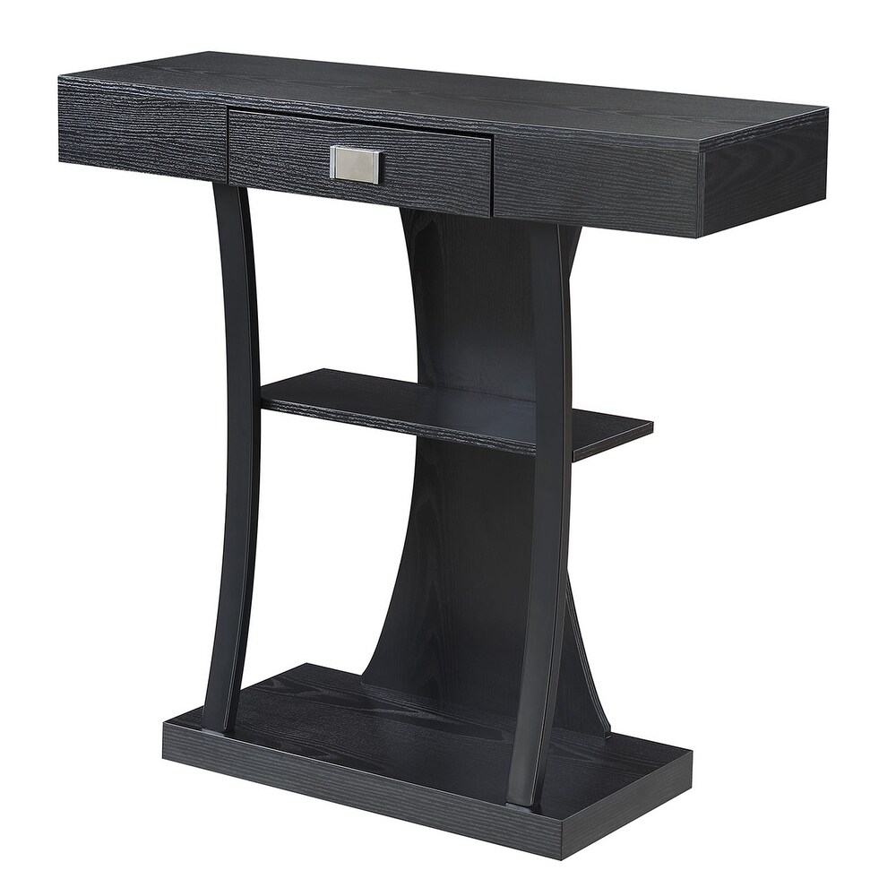 Convenience Concepts Newport 1 Drawer Harri Console Table with Shelves