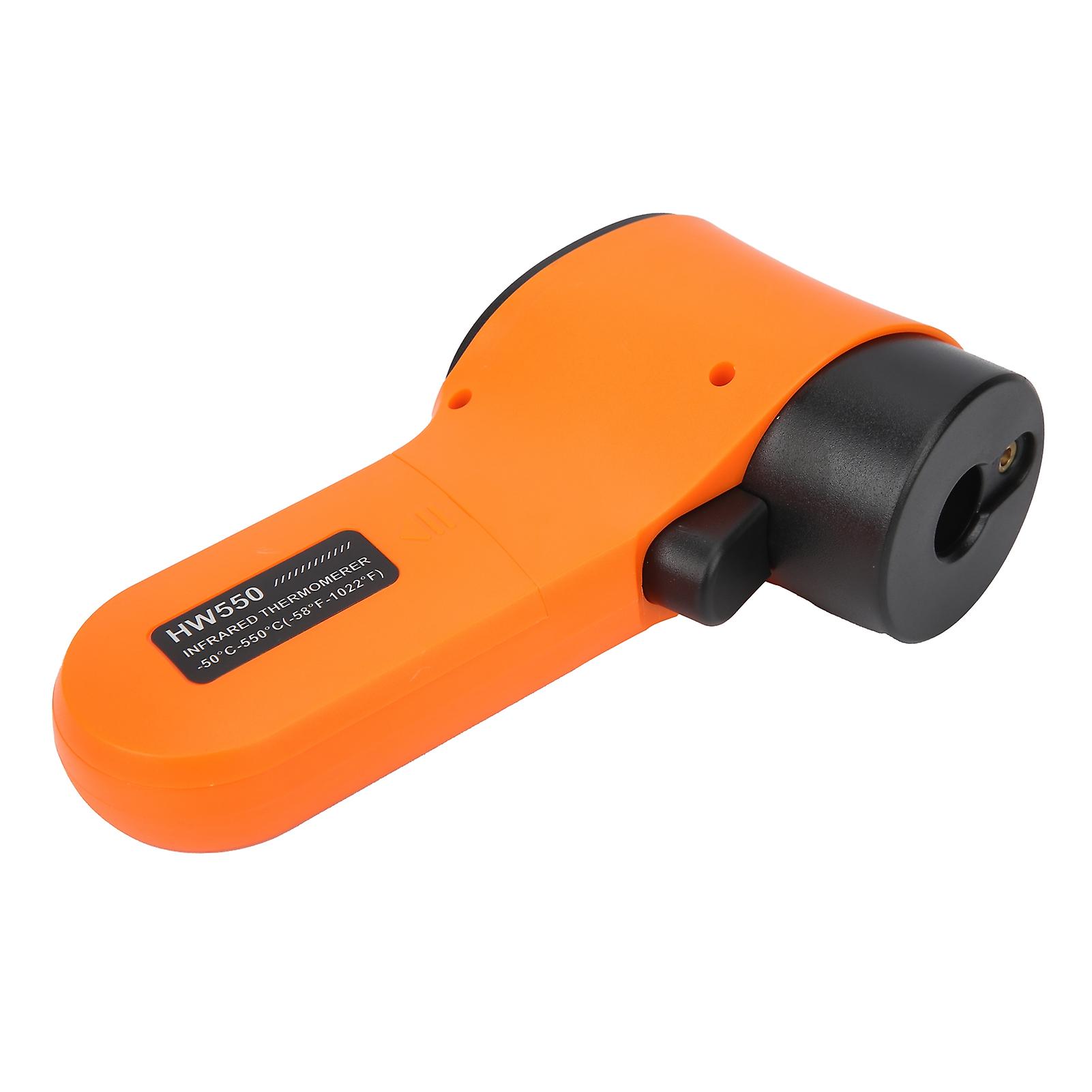 Temperature Measuring Gun Noncontact Infrared Portable Handheld Thermometer Hw550orange