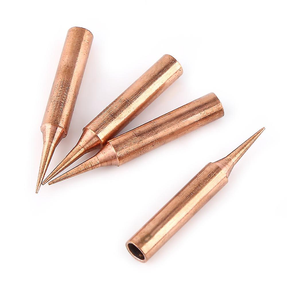 10Pcs Pure Copper Low Temperature Soldering Iron Solder Tips Station Tool 900M-T-I