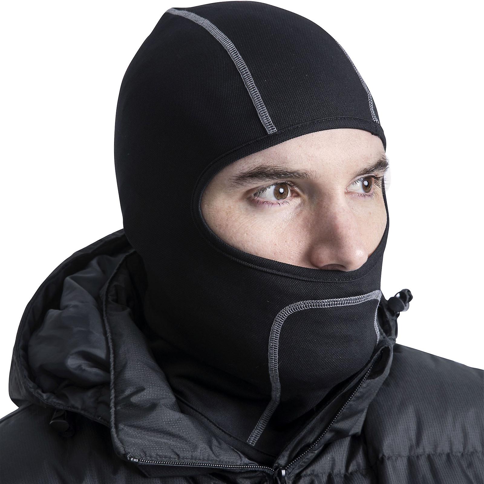 Trespass Adults Moulder Lightweight Outdoors Skiing Hiking Balaclava - Black