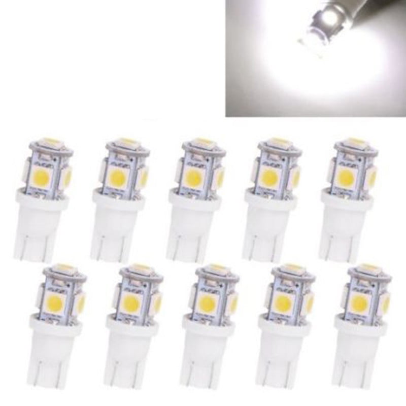 Yannee LED Spotlight，10 Pcs Wedge Bulb Outdoor 12V AC/DC Landscape Light for Lawn，Patio，Yard，Garden，Walkway，Driveway，White