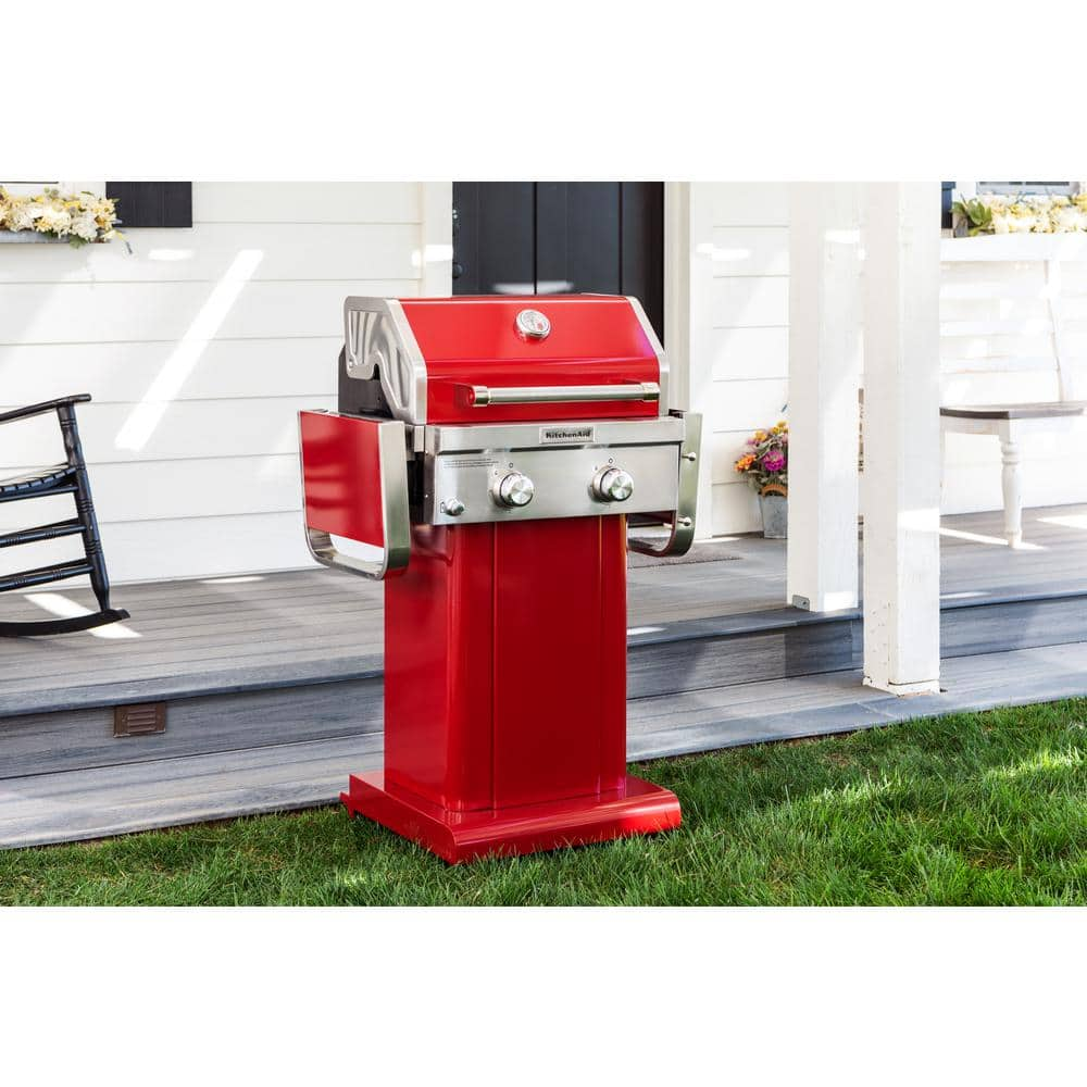 KitchenAid 2-Burner Propane Gas Grill in all Red 720-0891CA