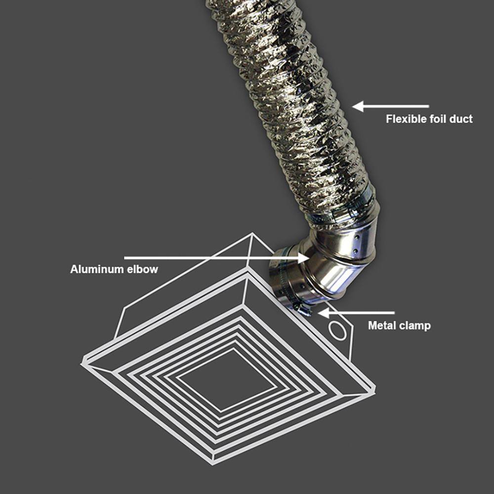 Everbilt 4 in. Aluminum 90-Degree Elbow E4E24HD