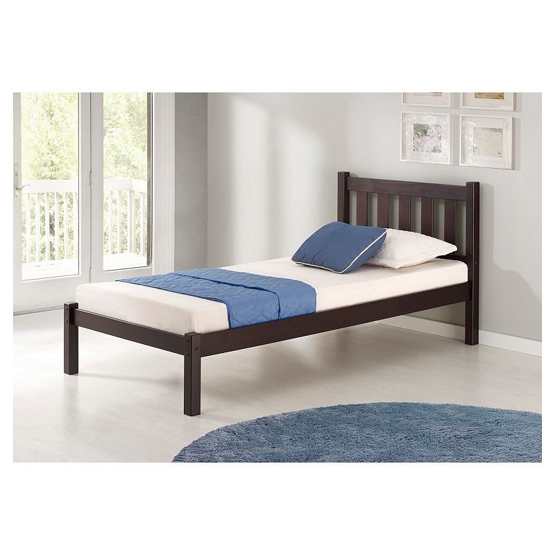 Alaterre Furniture Poppy Espresso Platform Twin Bed