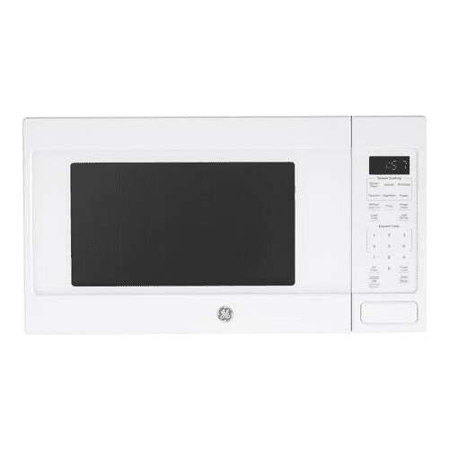 GE® 1.6 Cu. Ft. Countertop Microwave Oven, White, JES1567DMWW