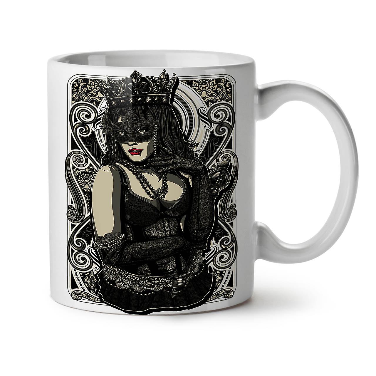 Girl Mask Queen NEW White Tea Coffee Ceramic Mug 11 oz | Wellcoda