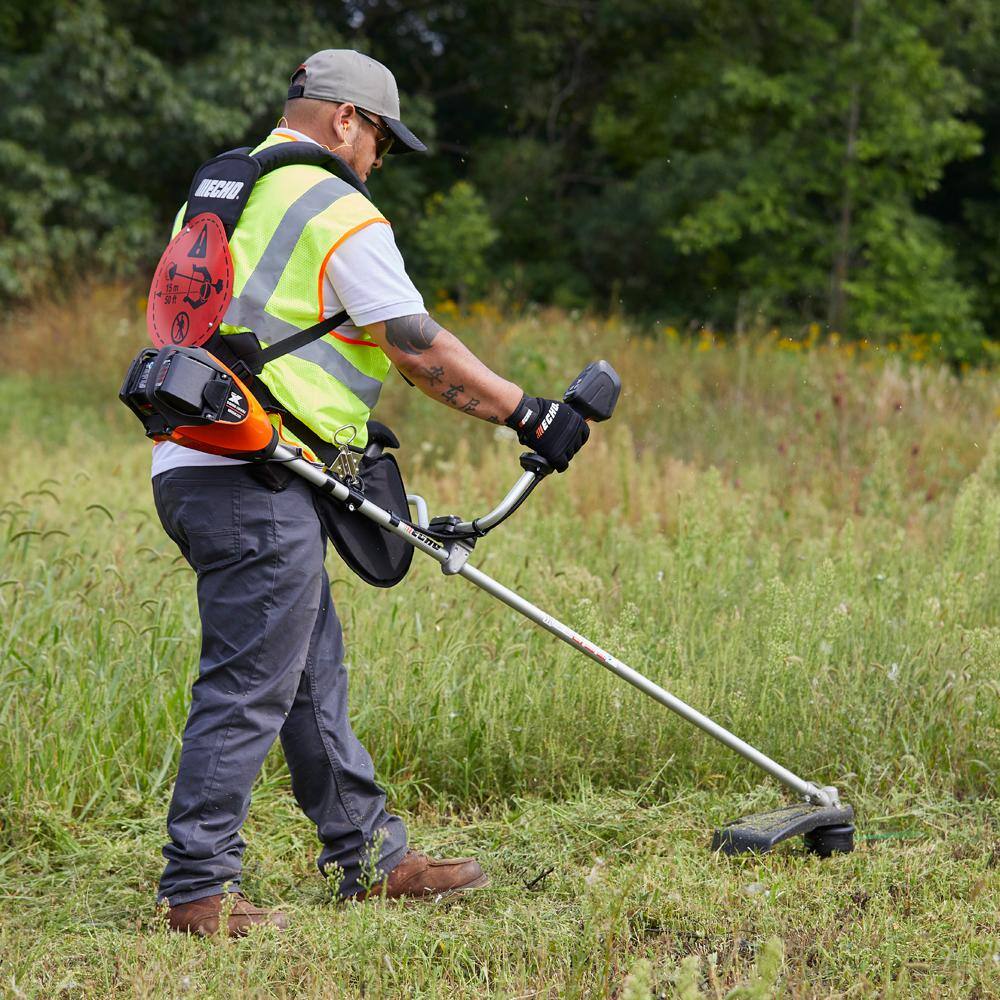 ECHO eFORCE 56V X Series 17 in. Brushless Cordless Battery String TrimmerBrushcutter with 5.0 Ah Battery and Rapid Charger DSRM-2600UR2