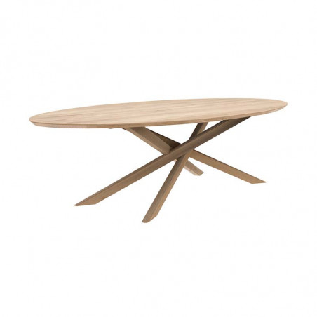 Table Mikado chêne ovale 267X138X76CM Ethnicraft - Table - Mobilier Intérieur - GRIIN