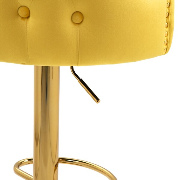 Velvet Upholstered Bar Stools