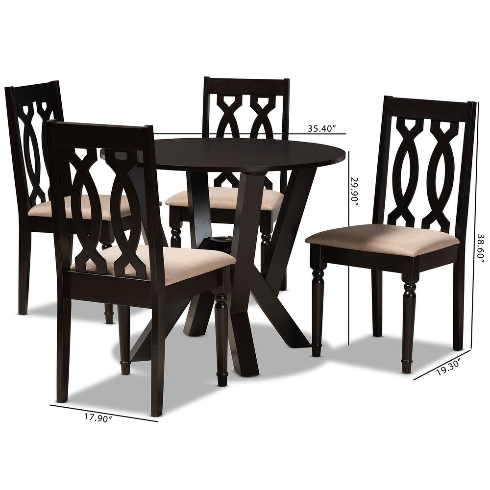 Anise Modern and Contemporary 5 Piece Dining Set