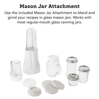 Tribest Mason Jar 16 oz. Single Speed Cream Personal Blender PB-350-A