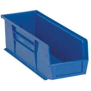 QUANTUM STORAGE SYSTEMS Ultra Series Stack and Hang 6 Gal. Storage Bin in Blue (12-Pack) QUS234BL