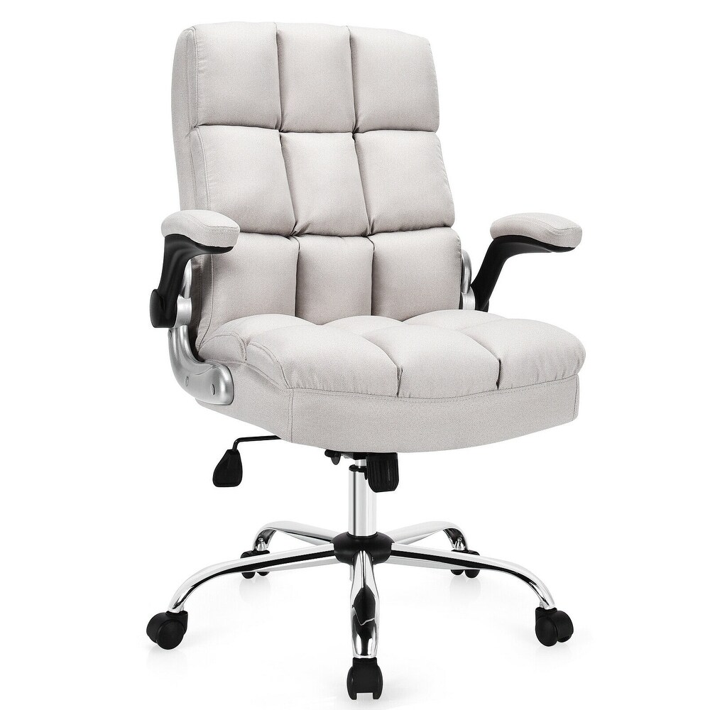 Adjustable Swivel Office Chair with High Back and Flip up Arm for Home and Office   30\