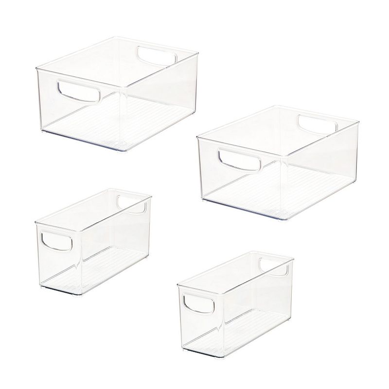 iDesign Set of 4 Linus Cabinet/Pantry Bins