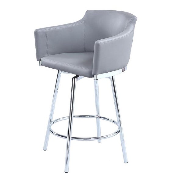 Somette Dahlia Club Counter Stool with Memory Swivel - Counter Height - Counter Height