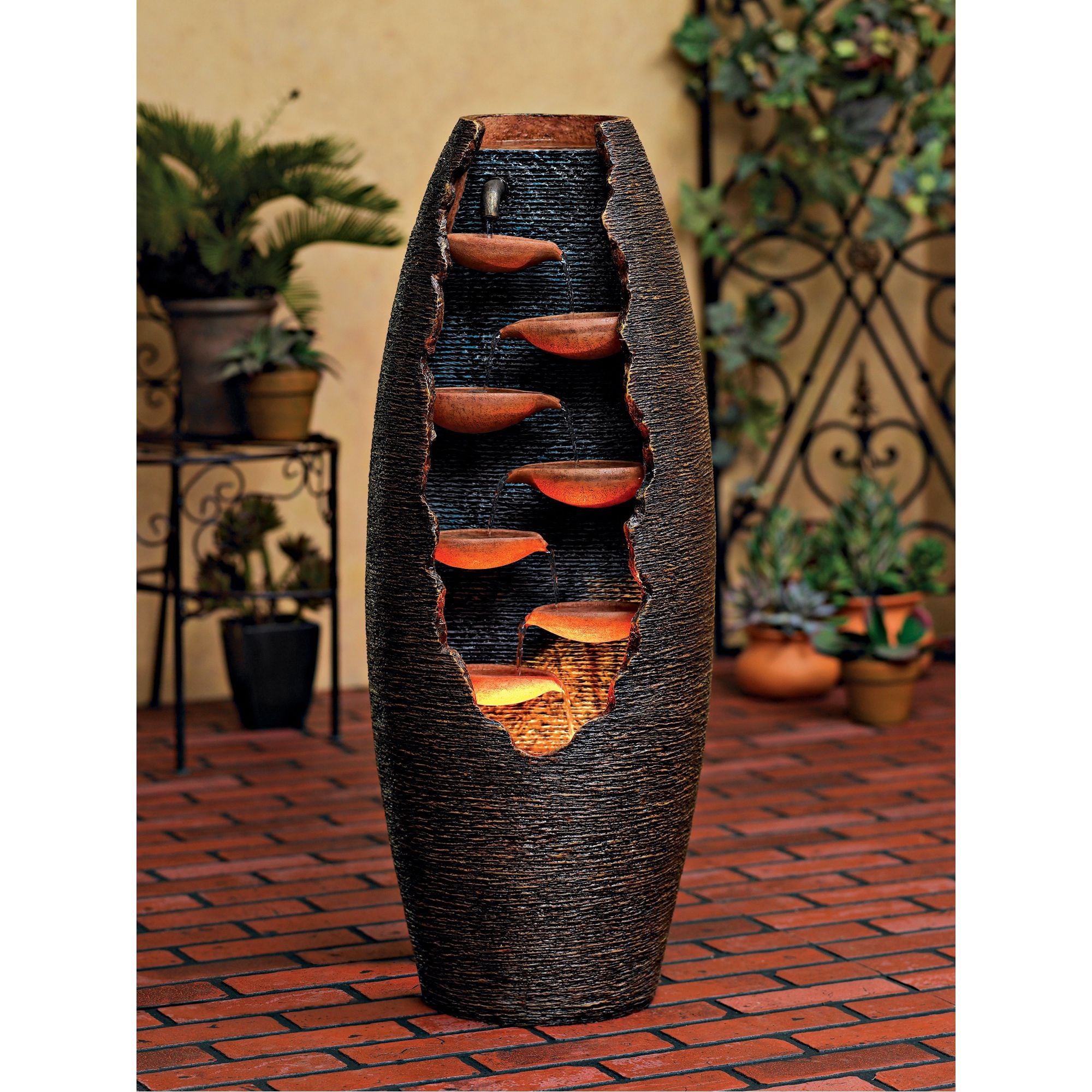 John Timberland Outdoor Floor Water Fountain 35