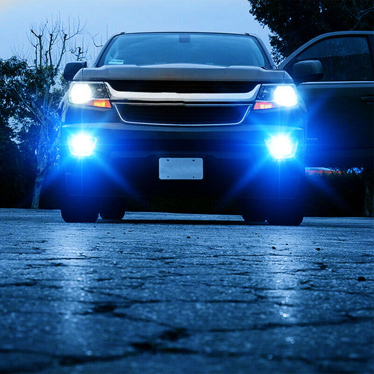 H16 5202 LED Fog Light Bulbs 8000K Ice Blue，For Ford Escape Mustang 07-13 Explorer Sport Trac 07-10)，High Power 50W LED Bulbs for Signal， Turn， Brake， Parking， Tail， DRL Fog Lights，SHENKENUO