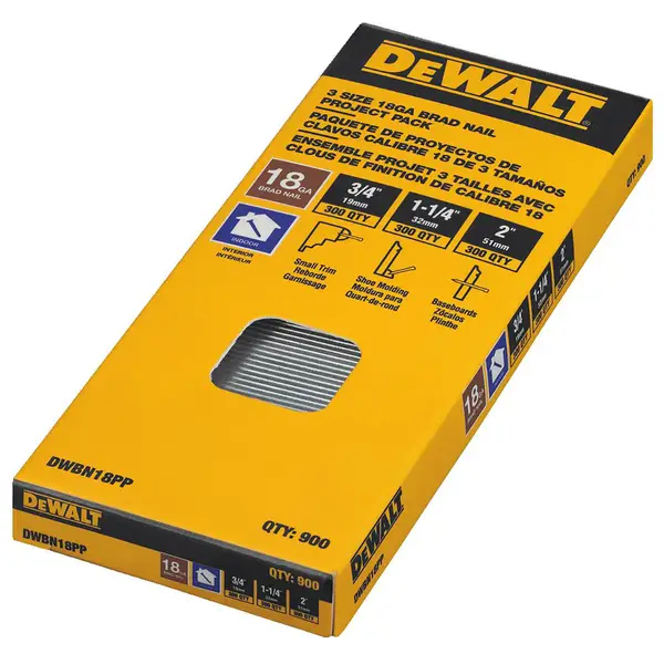 DEWALT DWBN18PP 18GA Brad Nail Project Pack