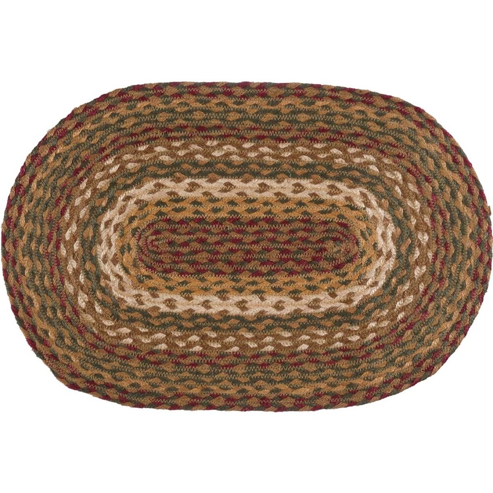 Set of 6 Tea Cabin Jute Placemats (12 x 18 in.)   Placemat 12x18