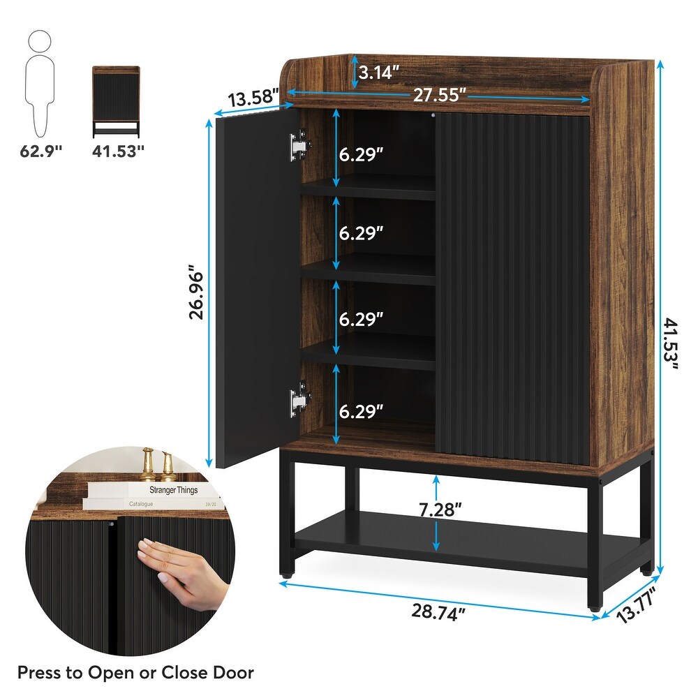 Shoe Cabinet with Door for 15 20 Pair of Shoes