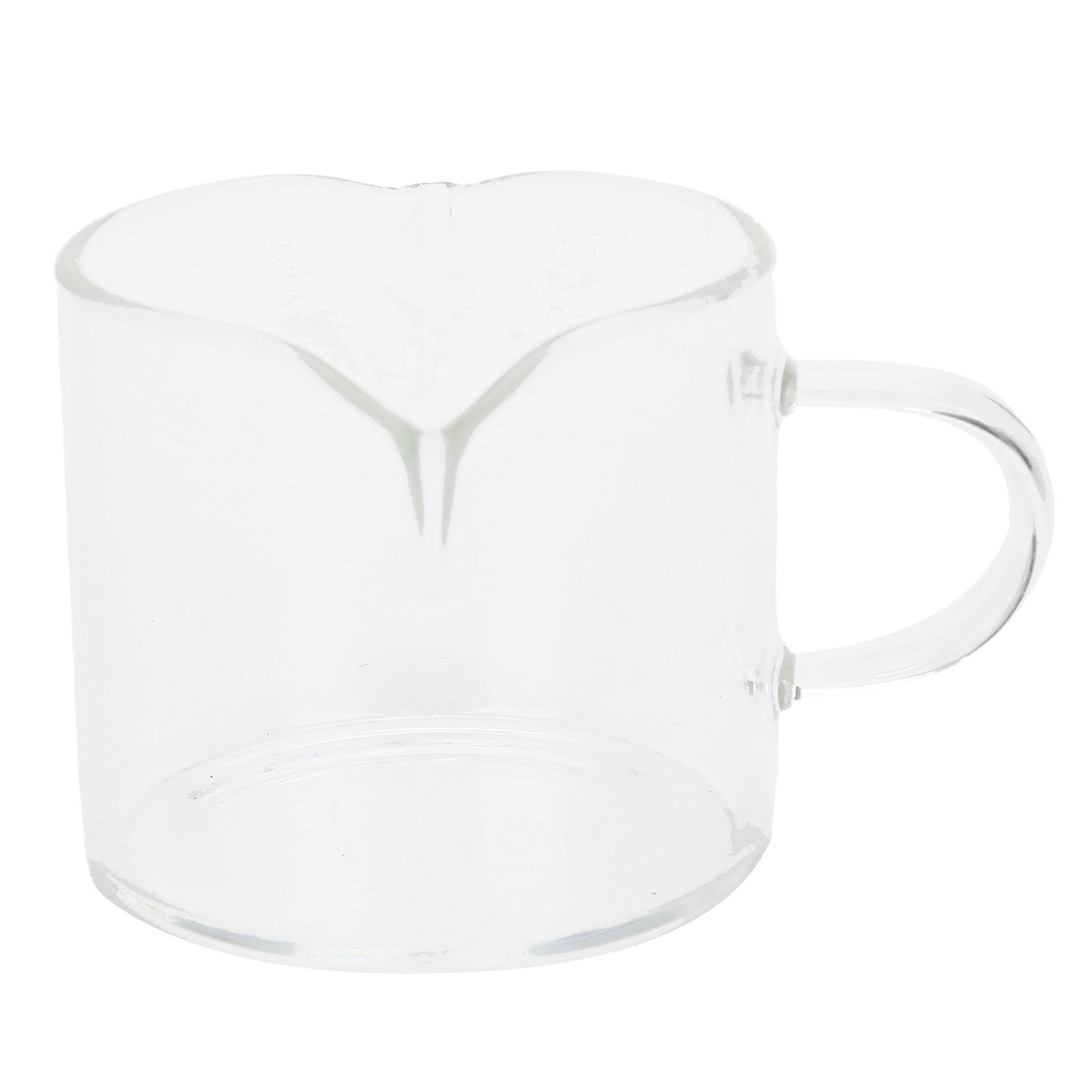 Heat-resistant Glass Measuring Cup Small Milk Coffee Double-mouthed Ounce Cup Kitchen Supplies