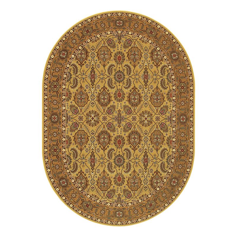 Couristan Royal Kashimar All-Over Vase Framed Floral Wool Rug