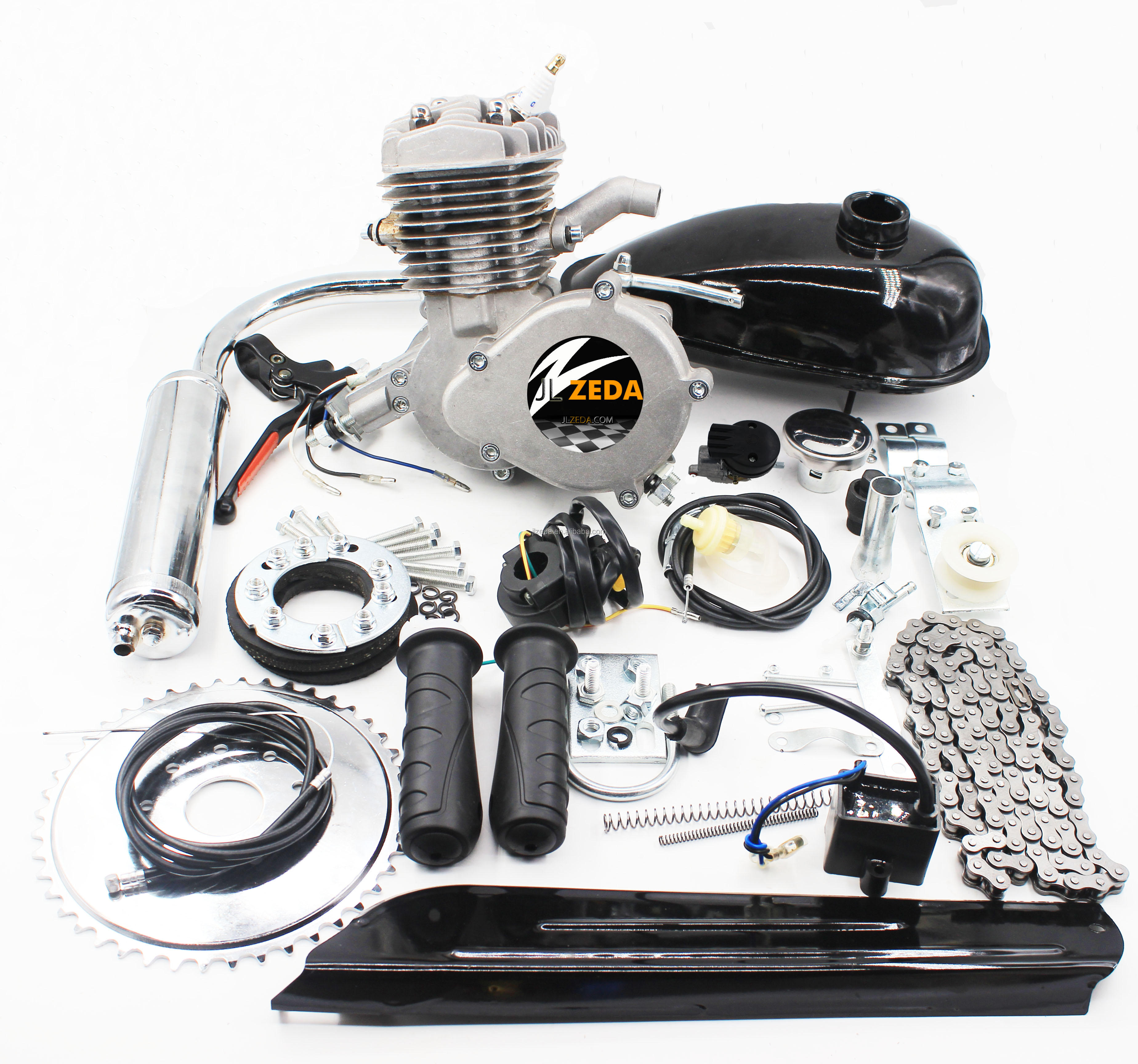 Two stroke 80cc 60cc petrol engine kit bicycle motorised motor 2 stroke bike engine